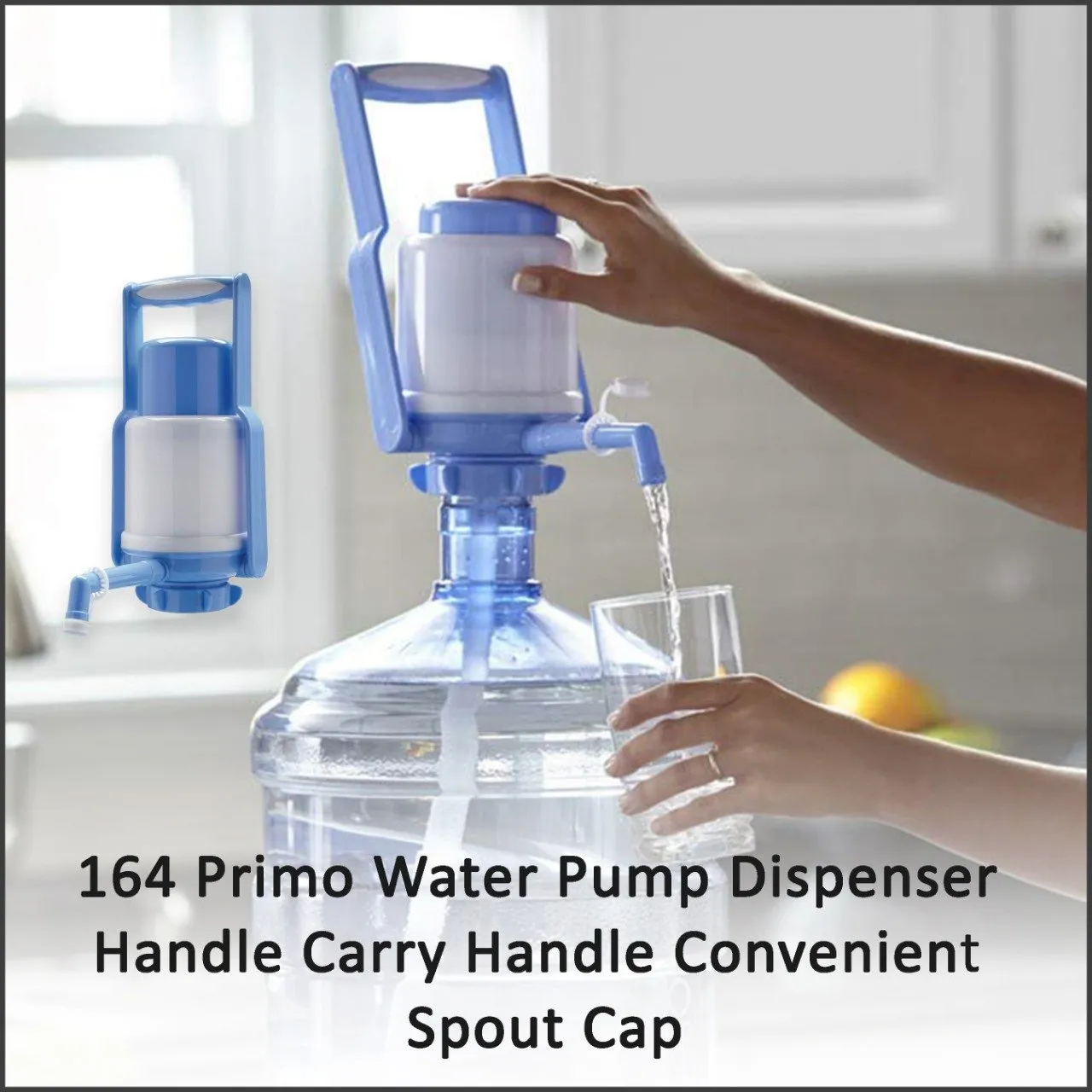 0164 Primo Water Pump Dispenser Handle Carry Handle Convenient Spout Cap