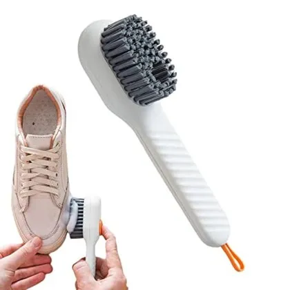 1 Pcs Cleaning Brush Soft Bristled Liquid Shoe Brush Long Handle Brush Clothes Brush Shoes