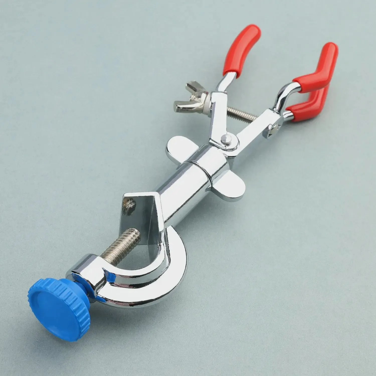 3 Prong Swivel Clamp with Boss Head, Single Adjust