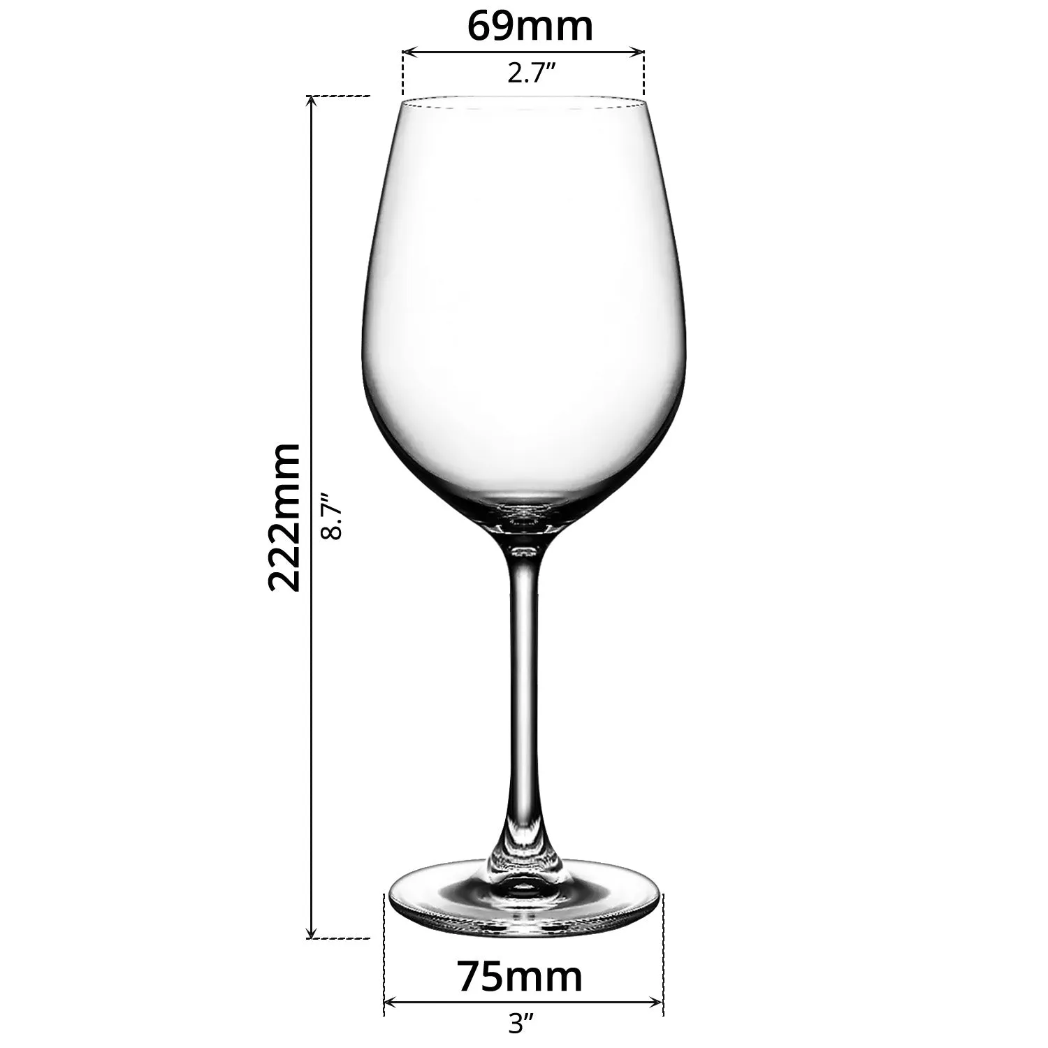 6-pcs Wine Glass (510ml)