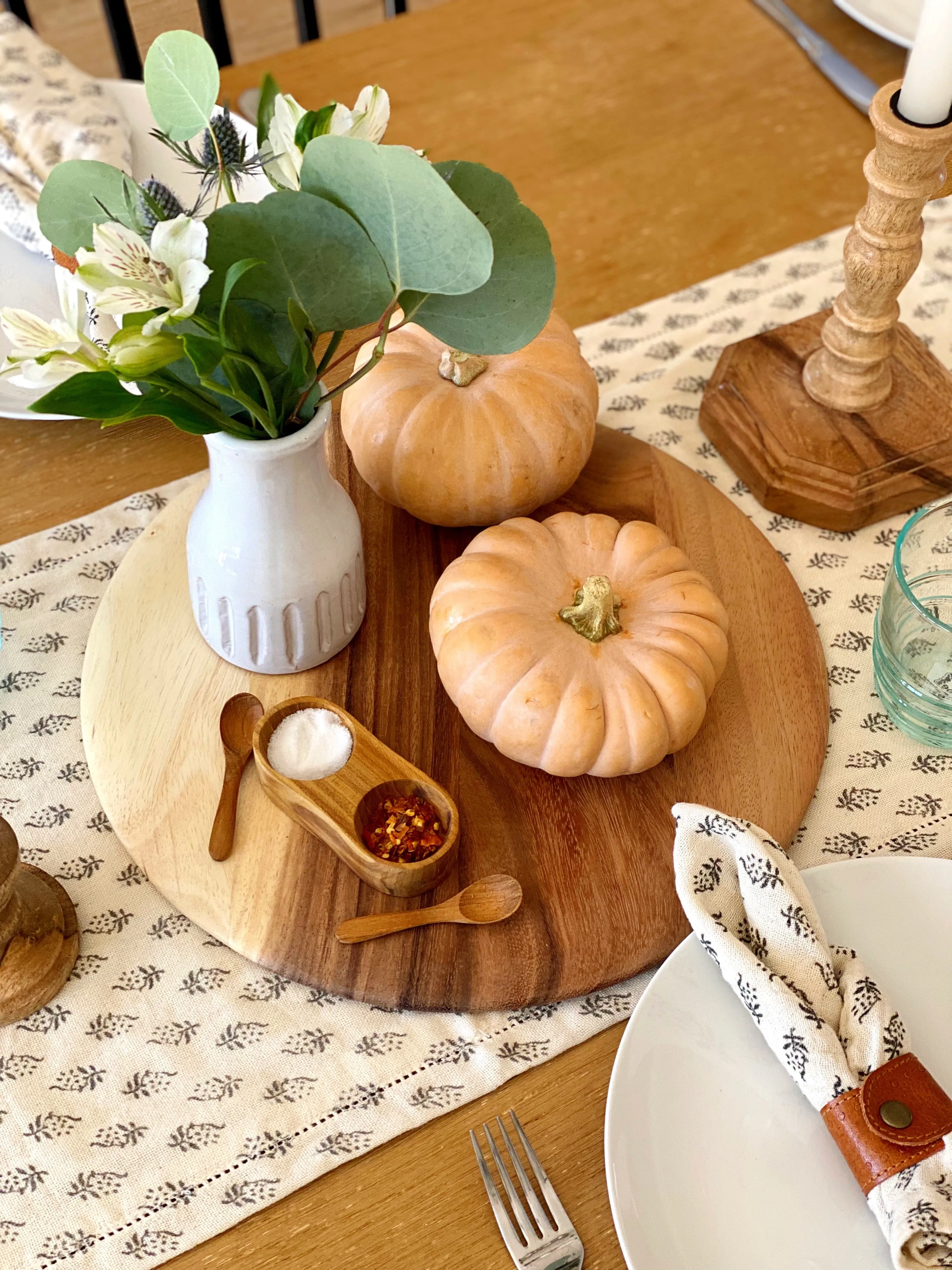 Acacia Round Serving Board