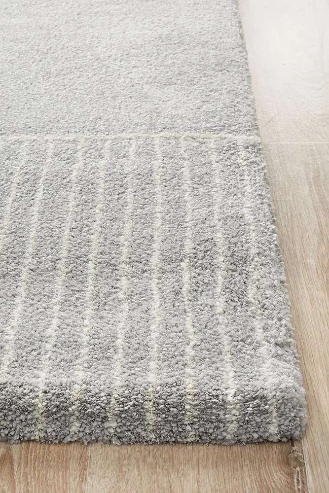 Adina Ivy Modern Silver Rug