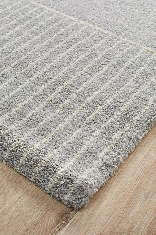 Adina Ivy Modern Silver Rug