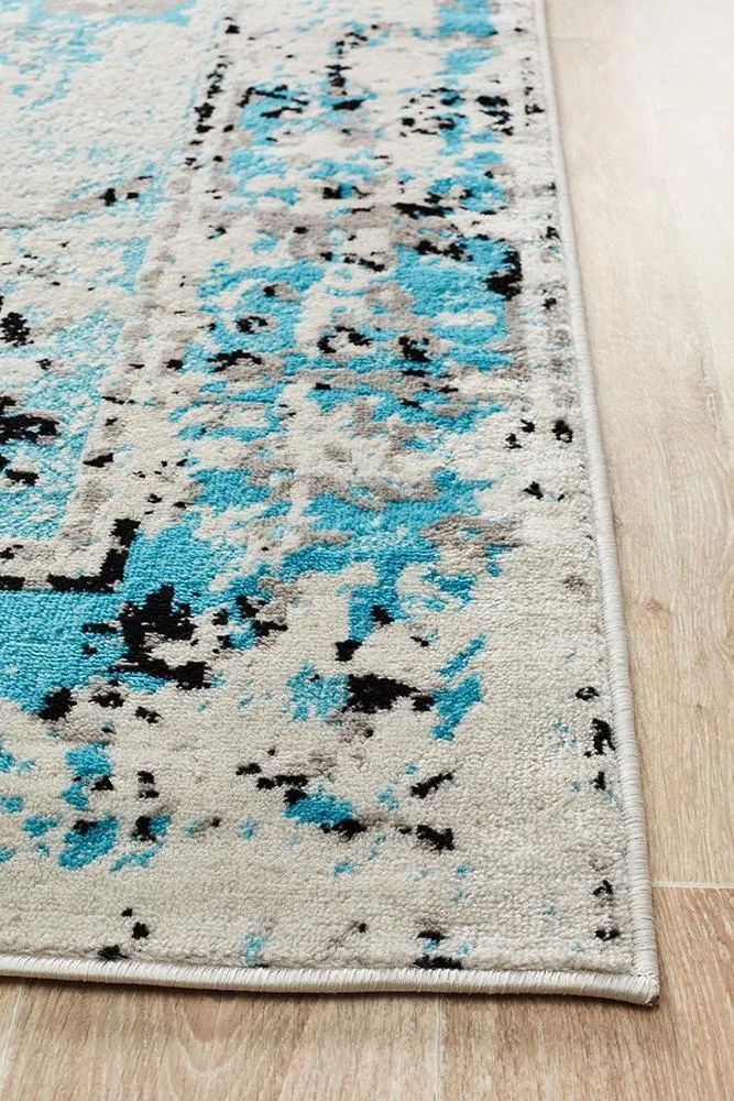 Alexa Transitional Rug Blue Grey