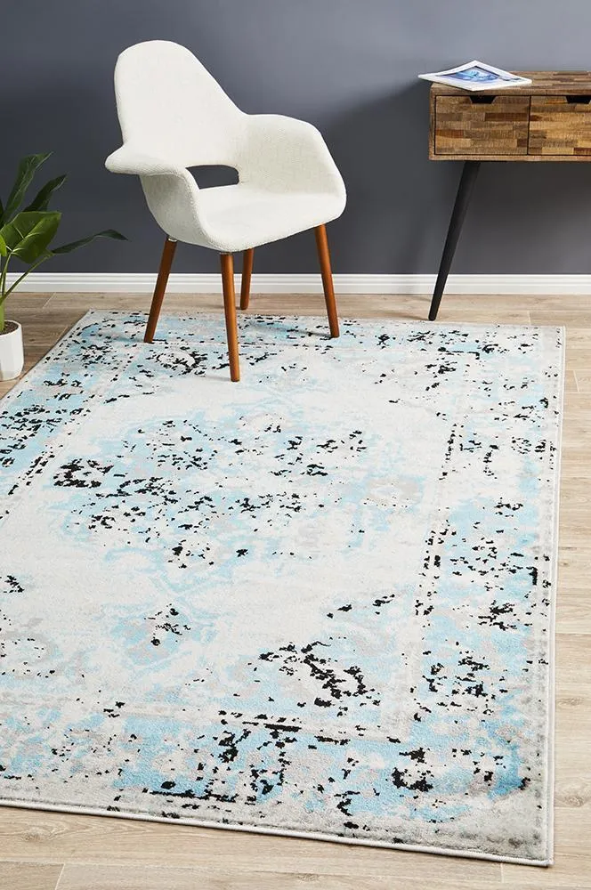 Alexa Transitional Rug Blue Grey