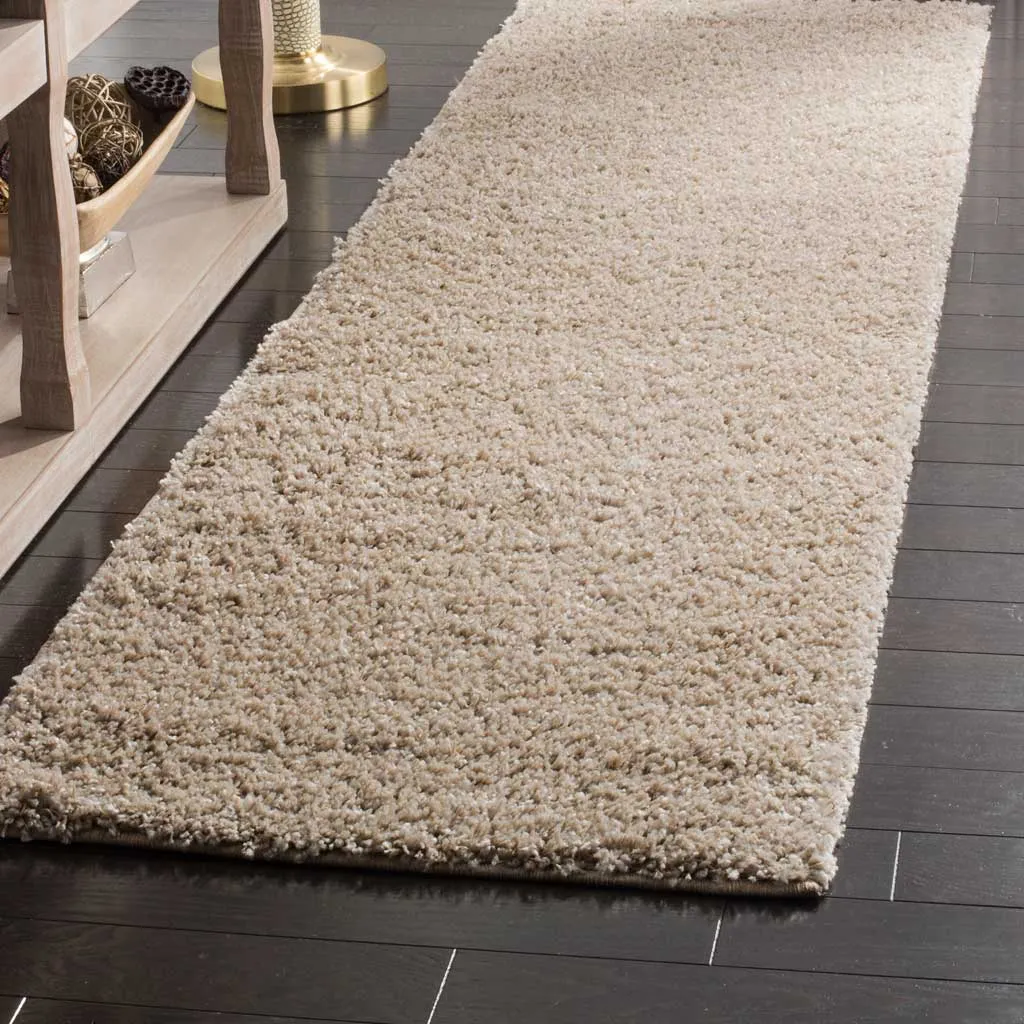 Arizona Shag Light Beige Runner Rug