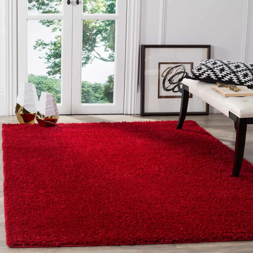 Arizona Shag Red Area Rug