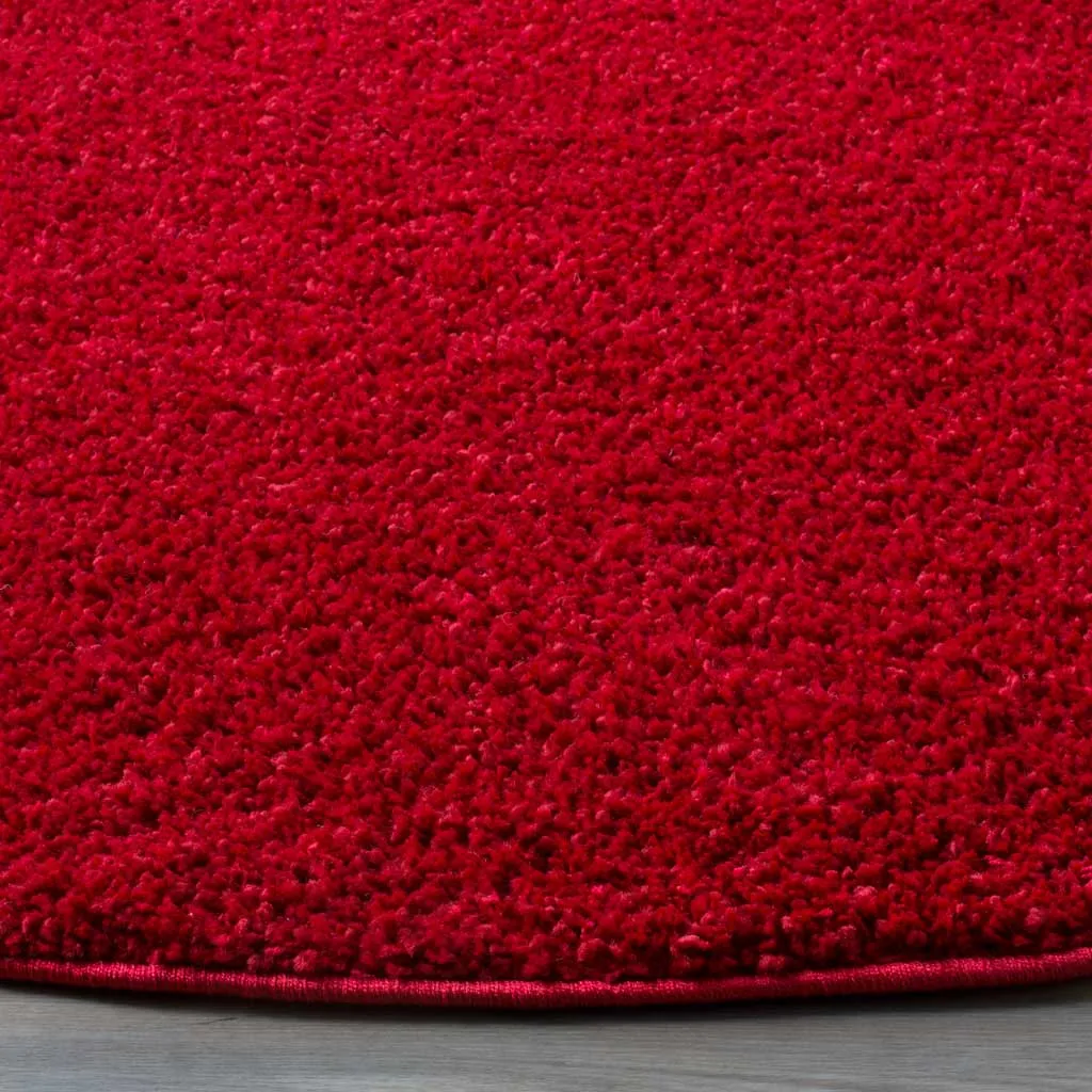 Arizona Shag Red Round Rug