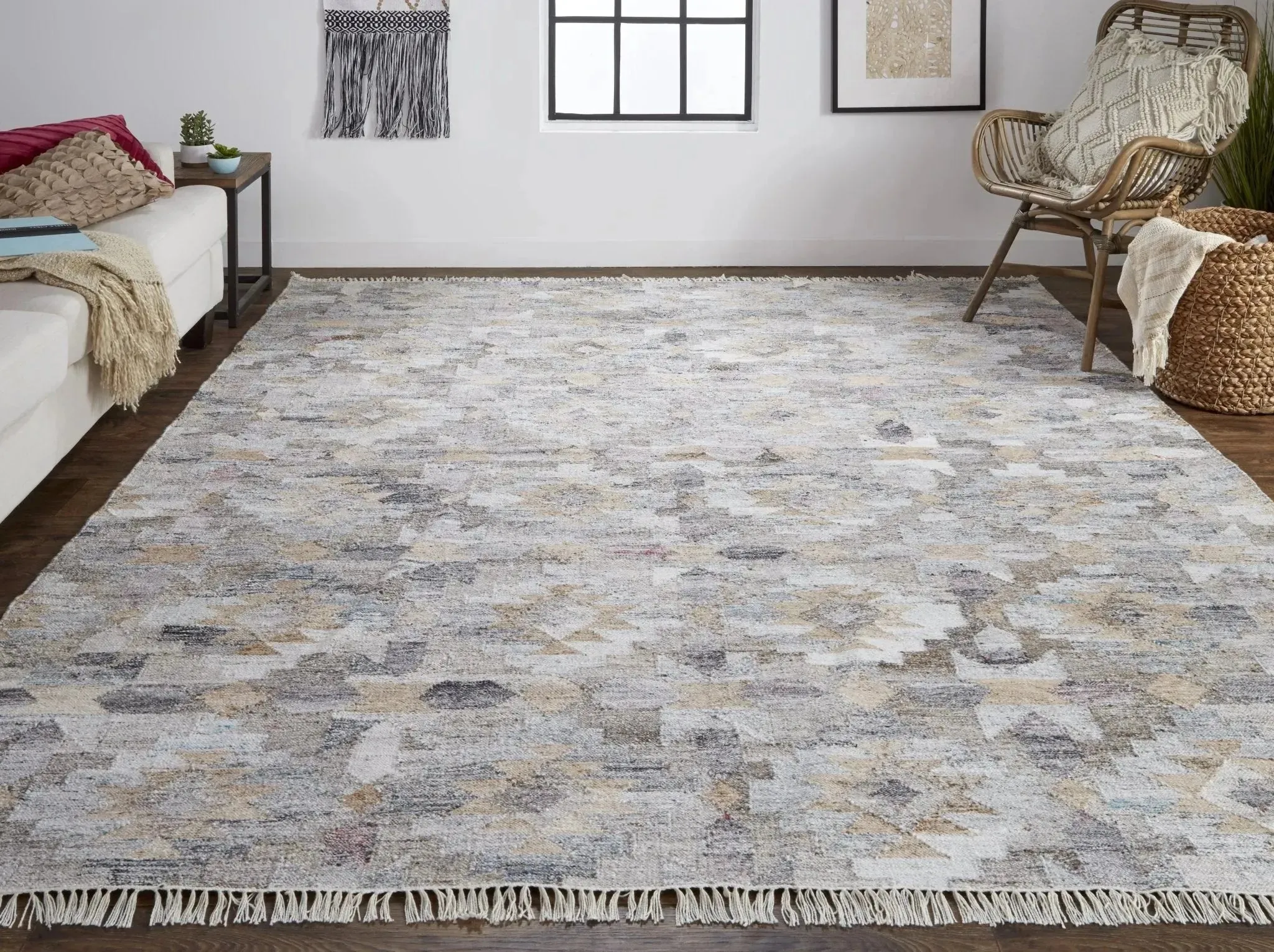 Beckett 0818F Blue/Tan Rug