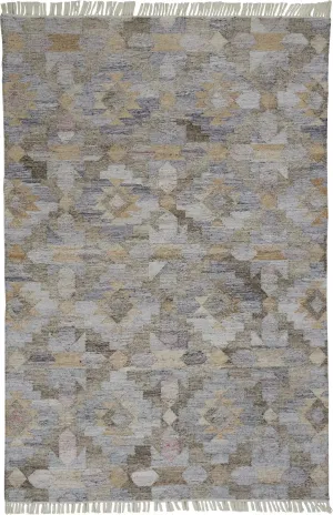 Beckett 0818F Blue/Tan Rug