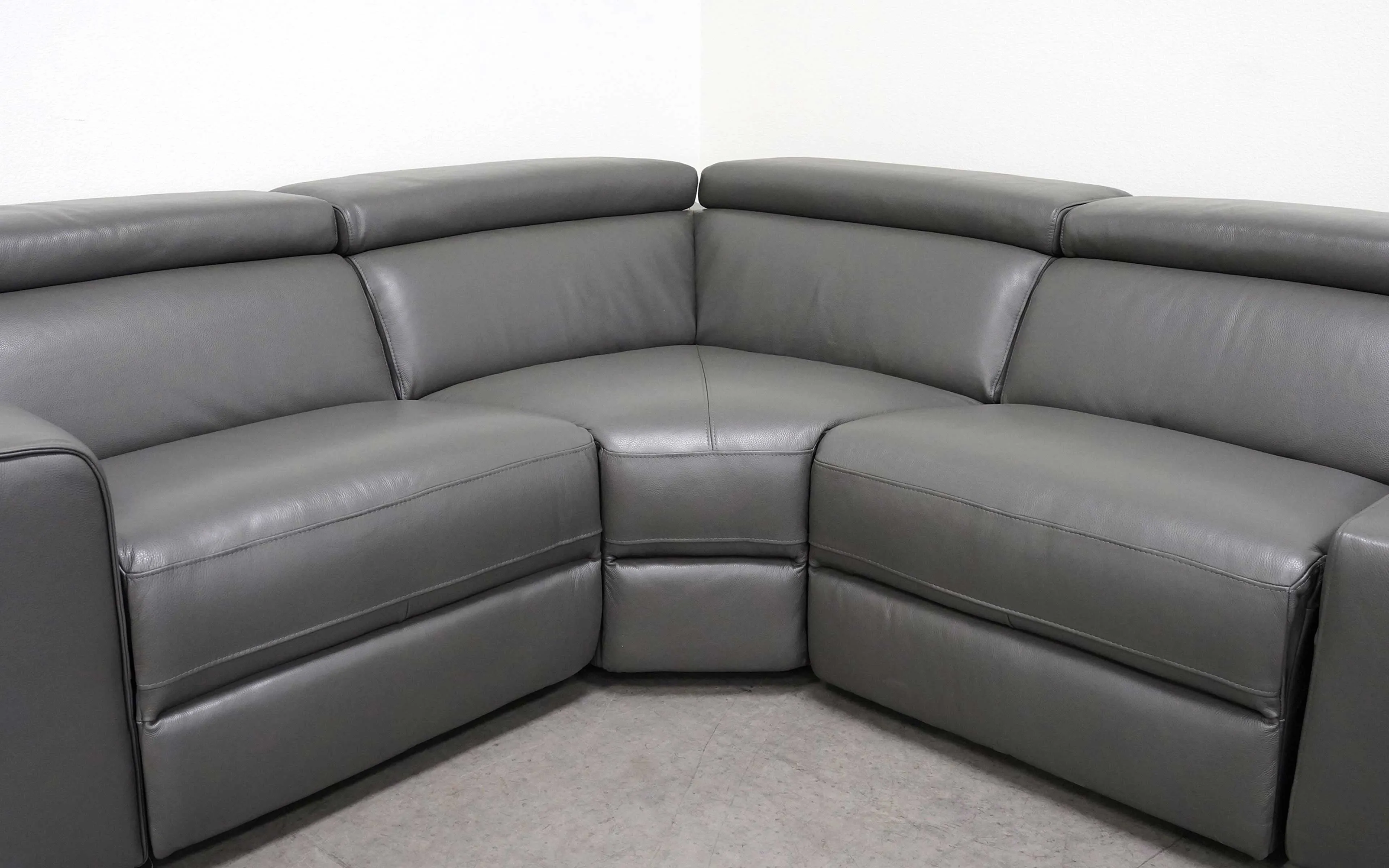 Birt Leather Recliner Sectional Sofa With Chaise