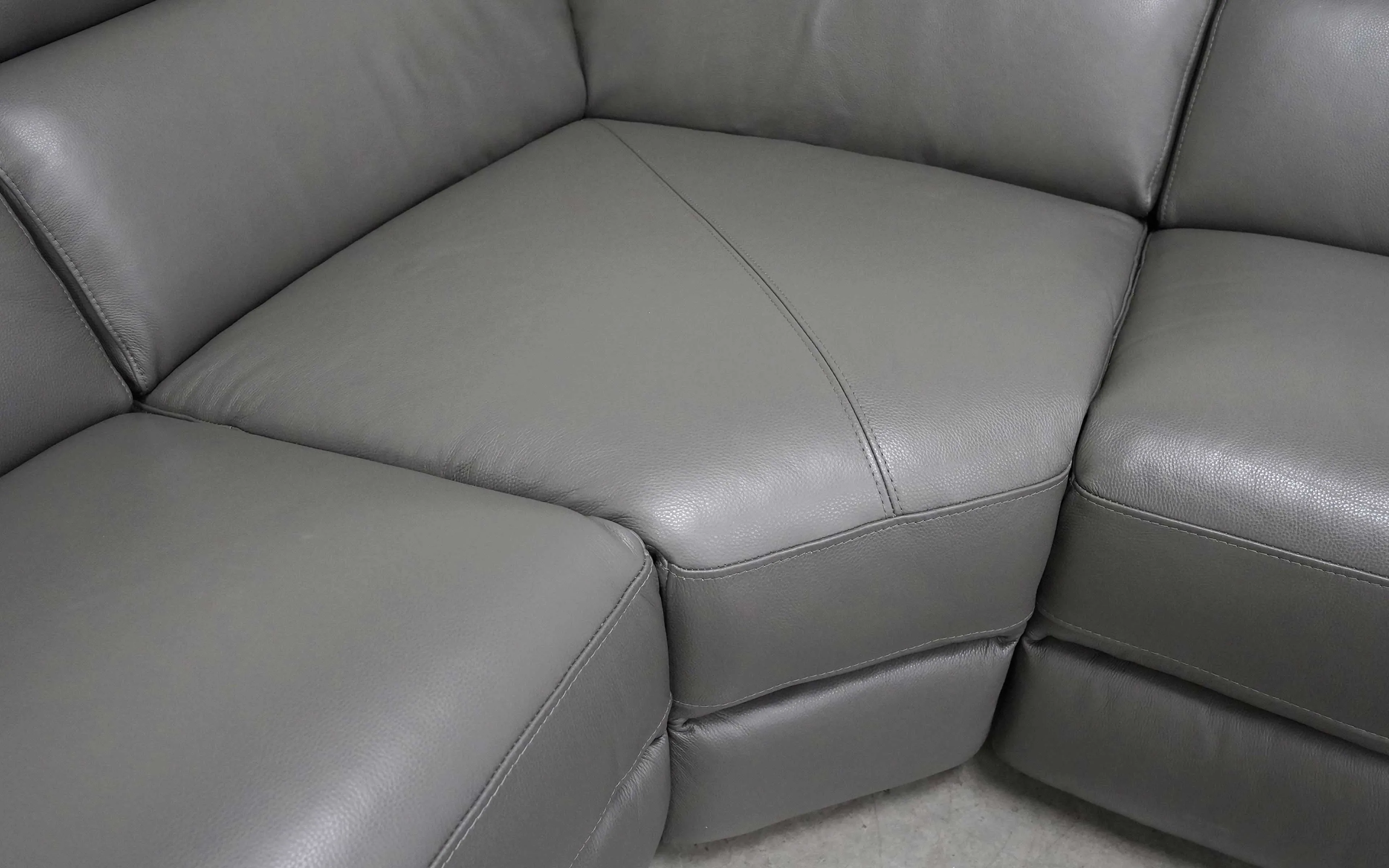 Birt Leather Recliner Sectional Sofa With Chaise