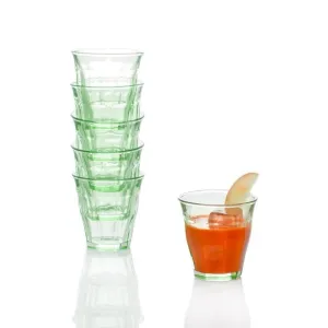 Bistro Glasses Green 8oz, Set of 6