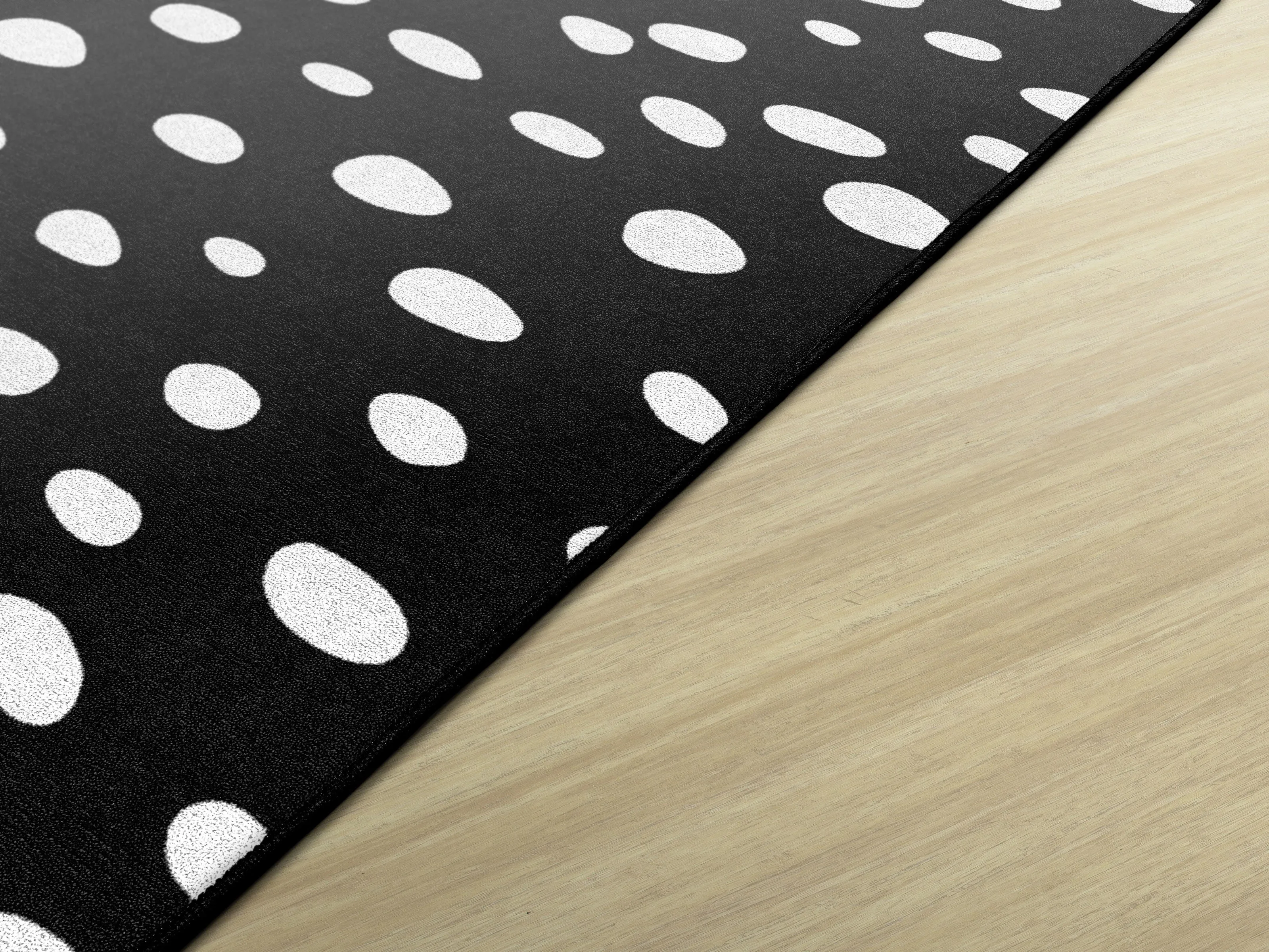 Black and White Spotty Rug | Black and White Classroom Rug | Pinky Promise | Schoolgirl Style