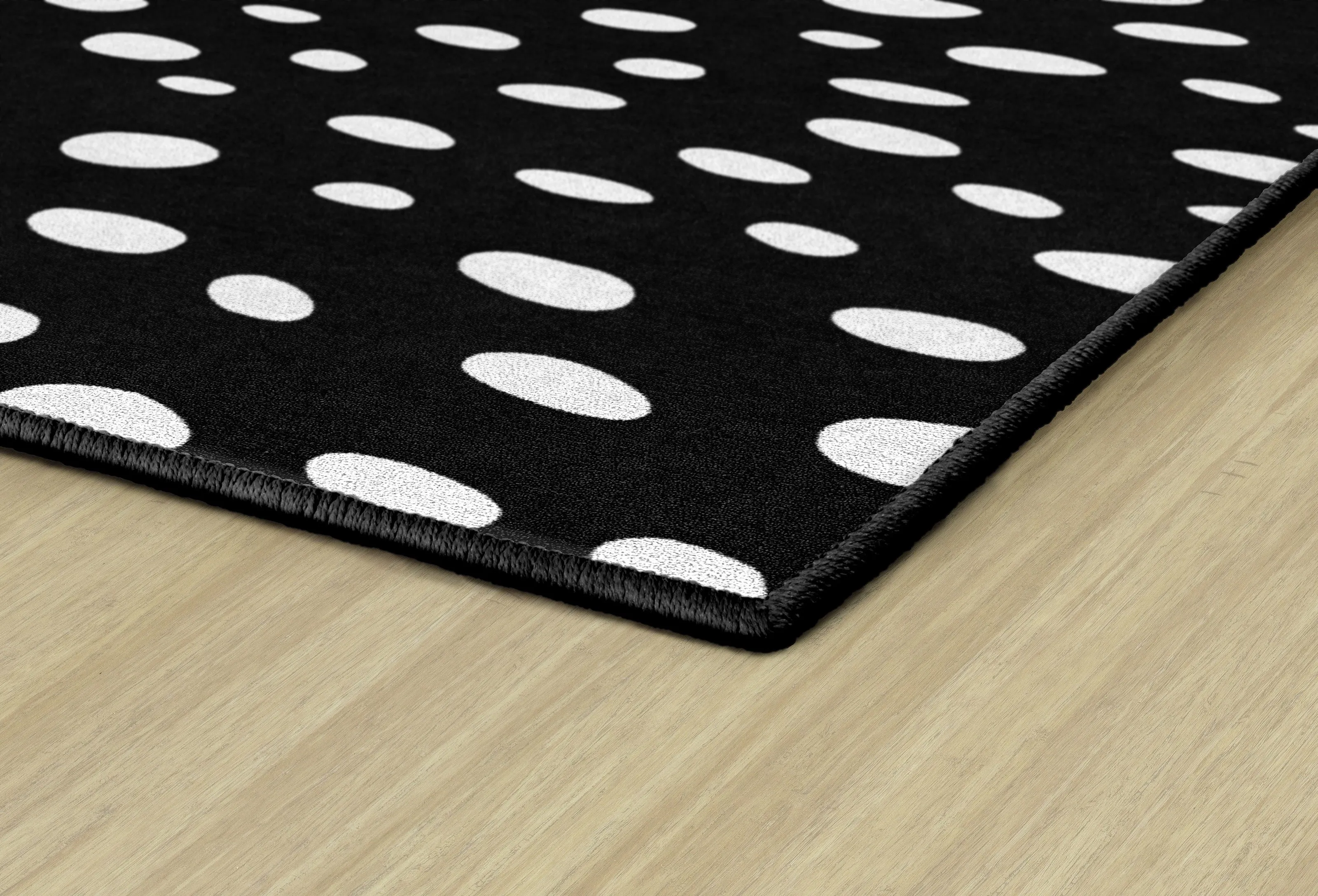 Black and White Spotty Rug | Black and White Classroom Rug | Pinky Promise | Schoolgirl Style