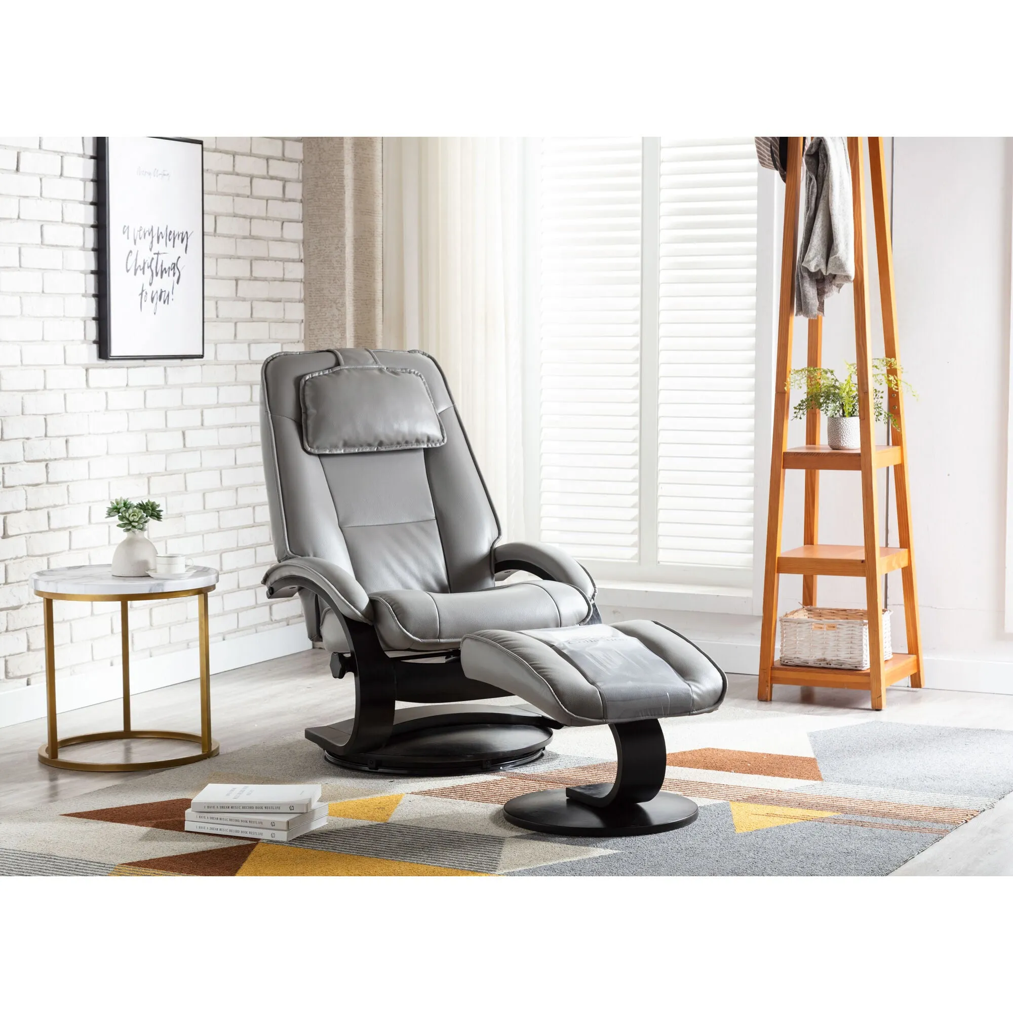 Brampton Recliner And Ottoman