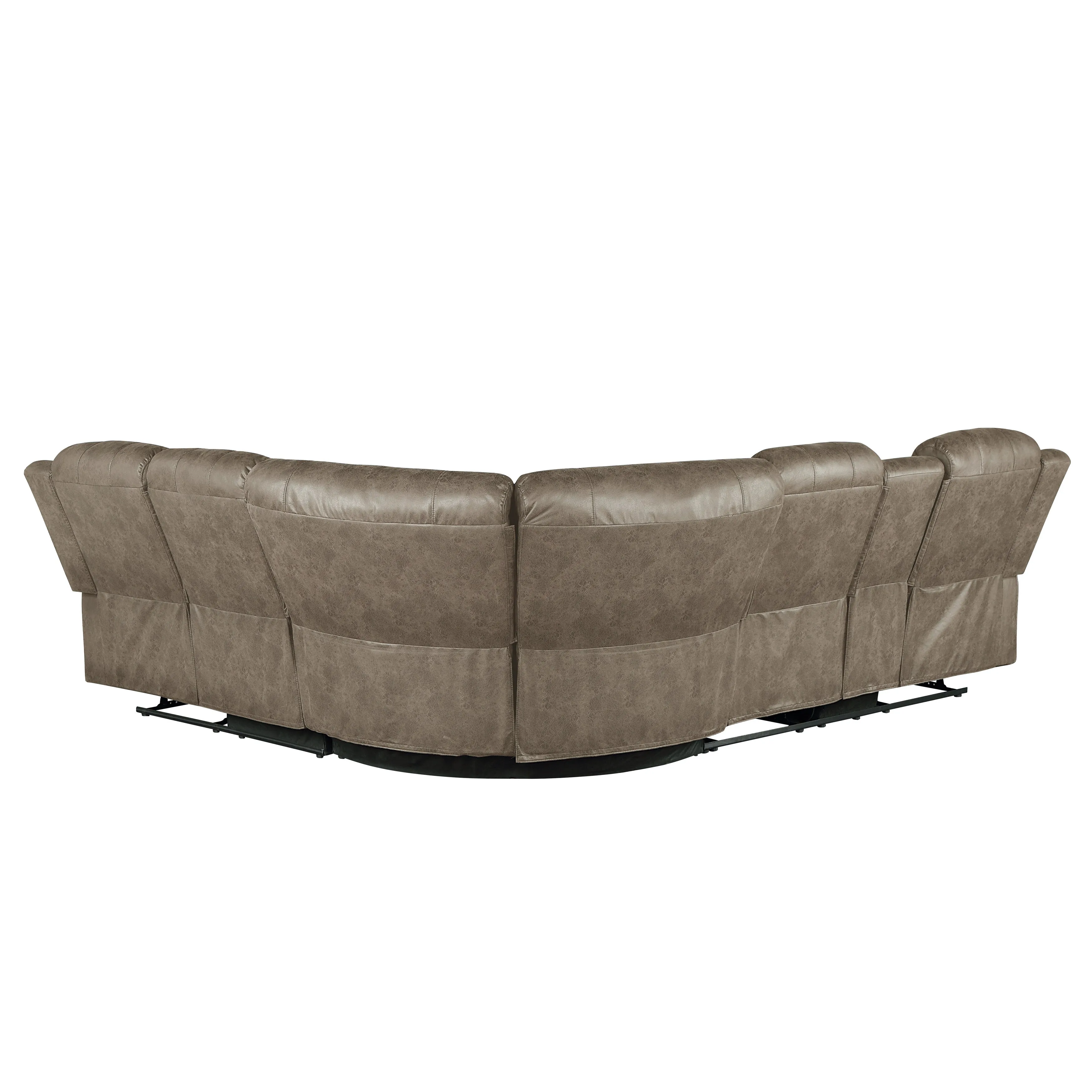 Centeroak Sandy Brown LAF Reclining Sectional