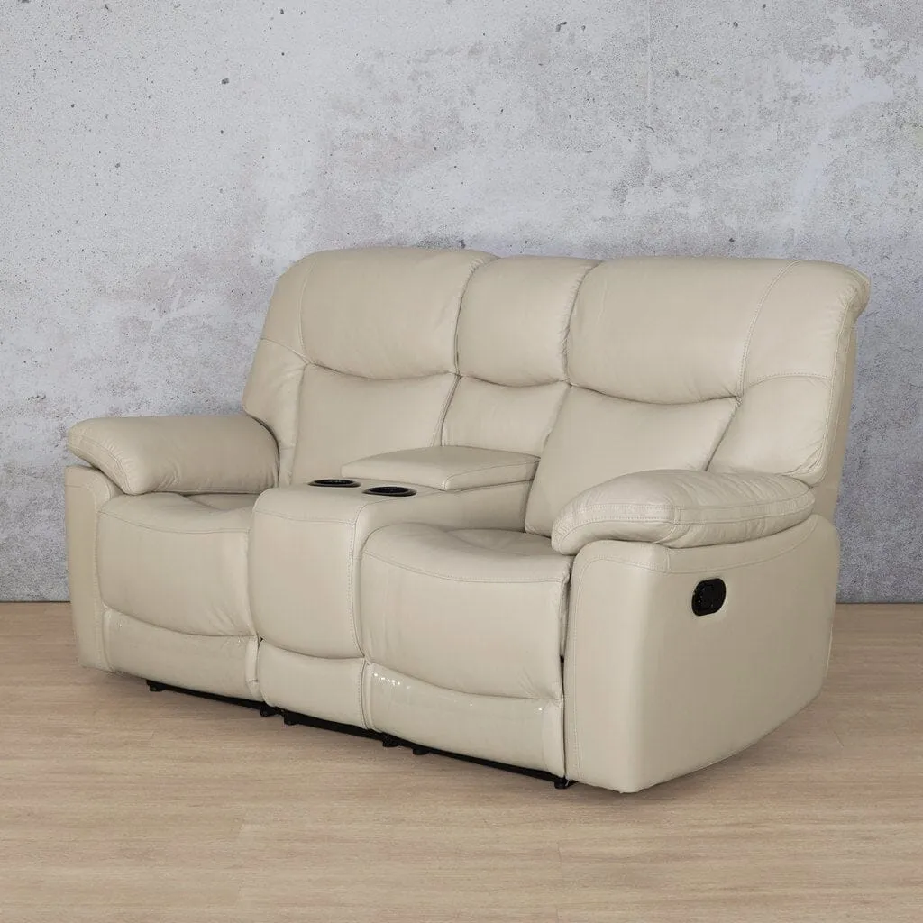 Chester 2 Seater Home Theatre Leather Recliner