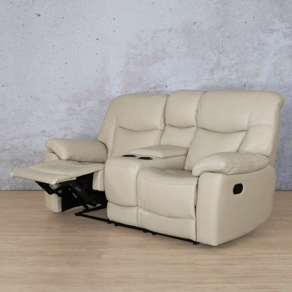 Chester 2 Seater Home Theatre Leather Recliner