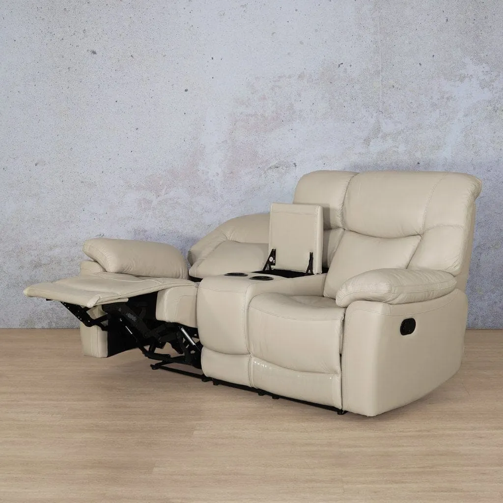 Chester 2 Seater Home Theatre Leather Recliner