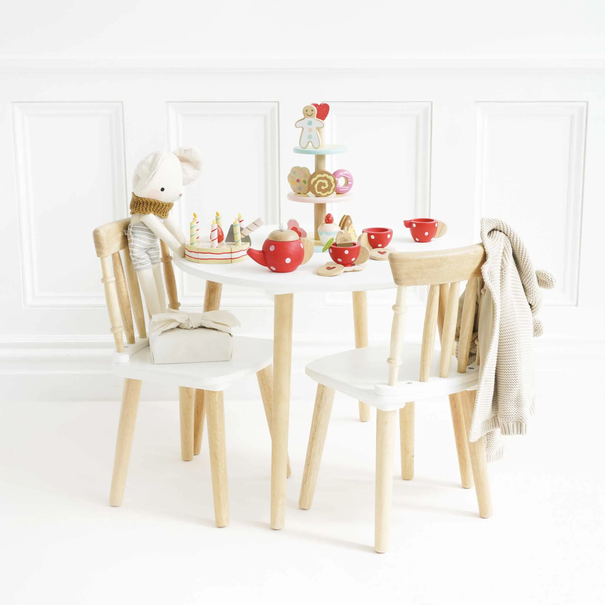 Children's Wooden Table and Chairs