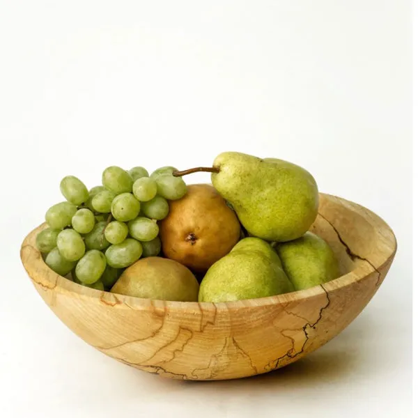 Classic round spalted maple bowls