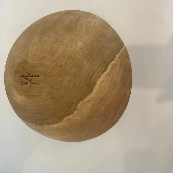 Classic round spalted maple bowls