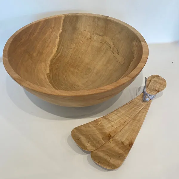 Classic round spalted maple bowls