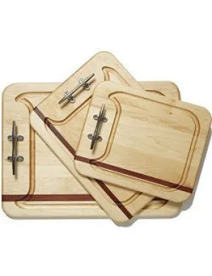 Cleat Handle Mahogany & Maple Serving Boards