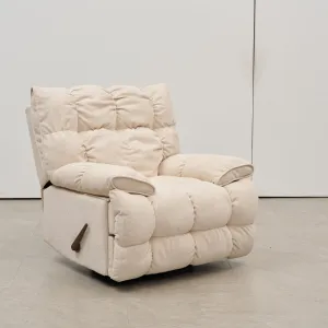 Cloud Swivel Rocker Recliner Chair - Cream