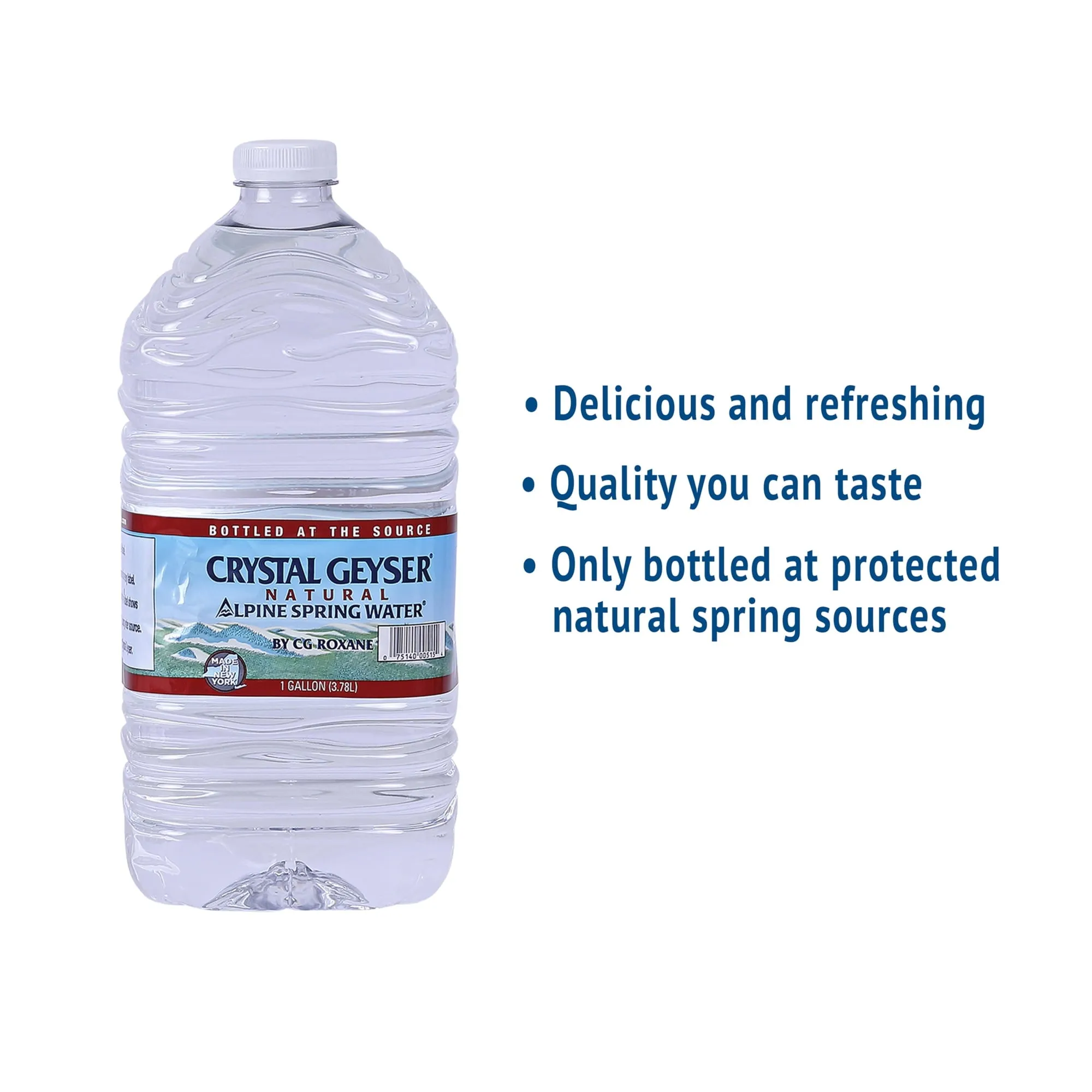 Crystal Geyser Alpine Spring Water, 1 Gallon Plastic Jug