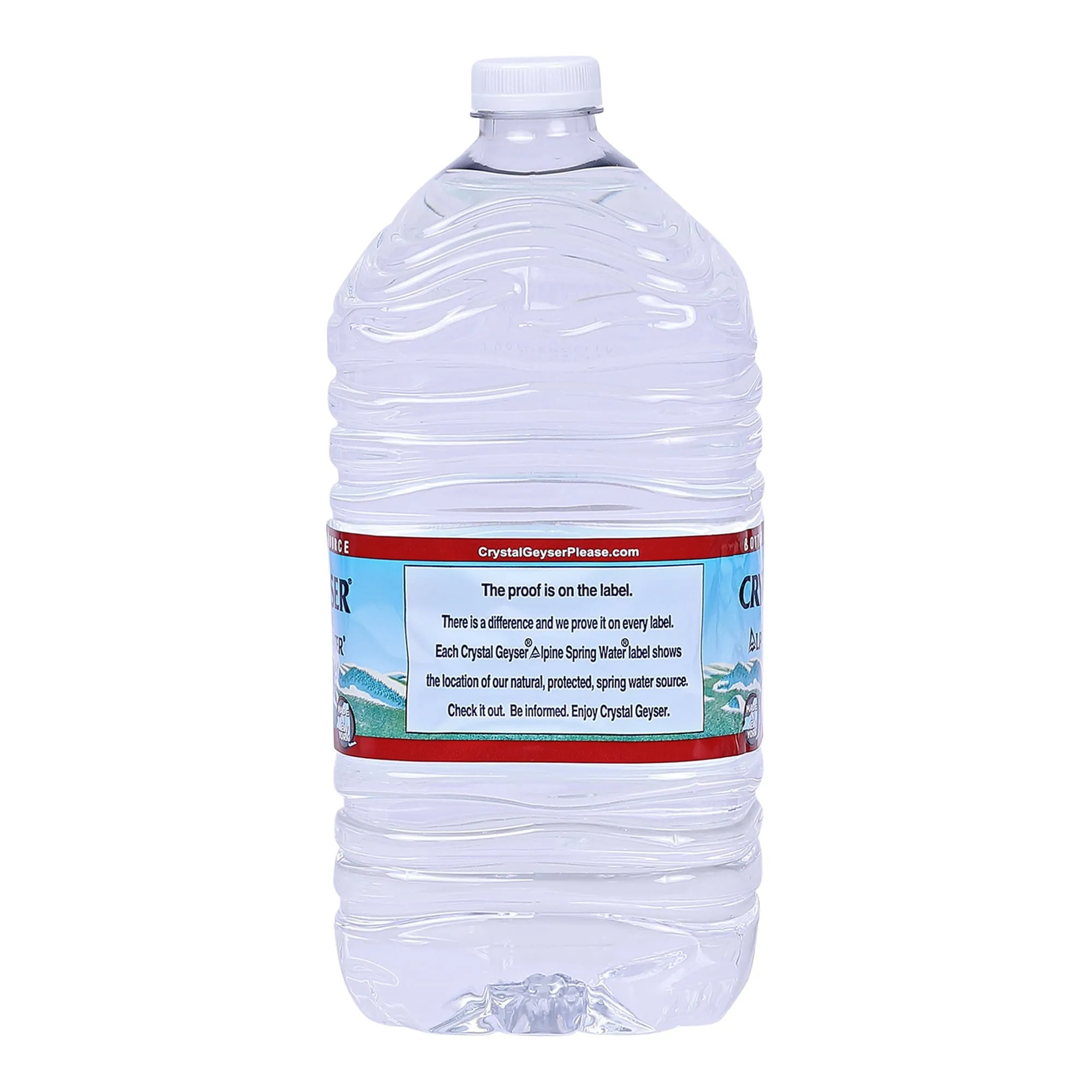 Crystal Geyser Alpine Spring Water, 1 Gallon Plastic Jug