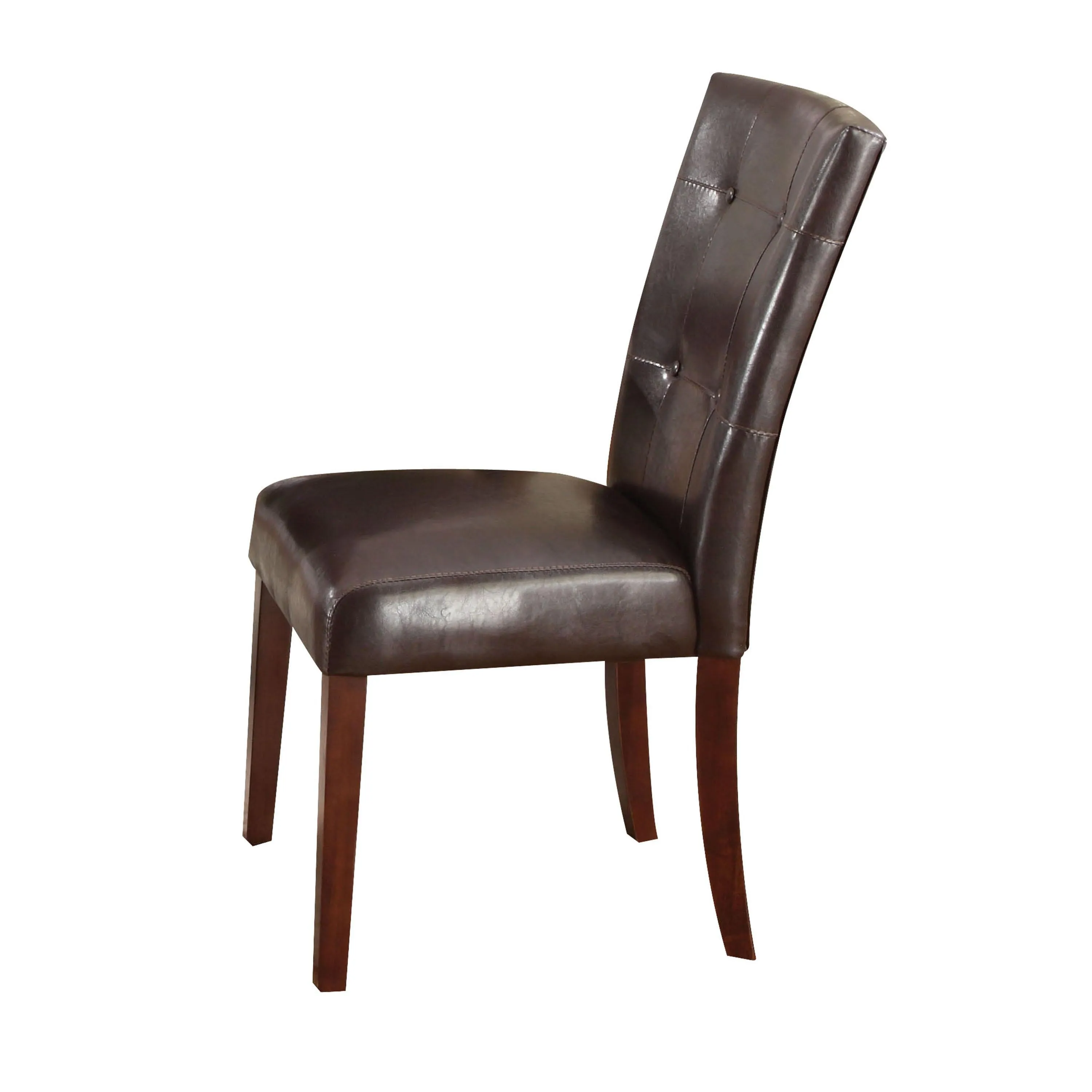 Danville Espresso PU & Walnut Side Chair