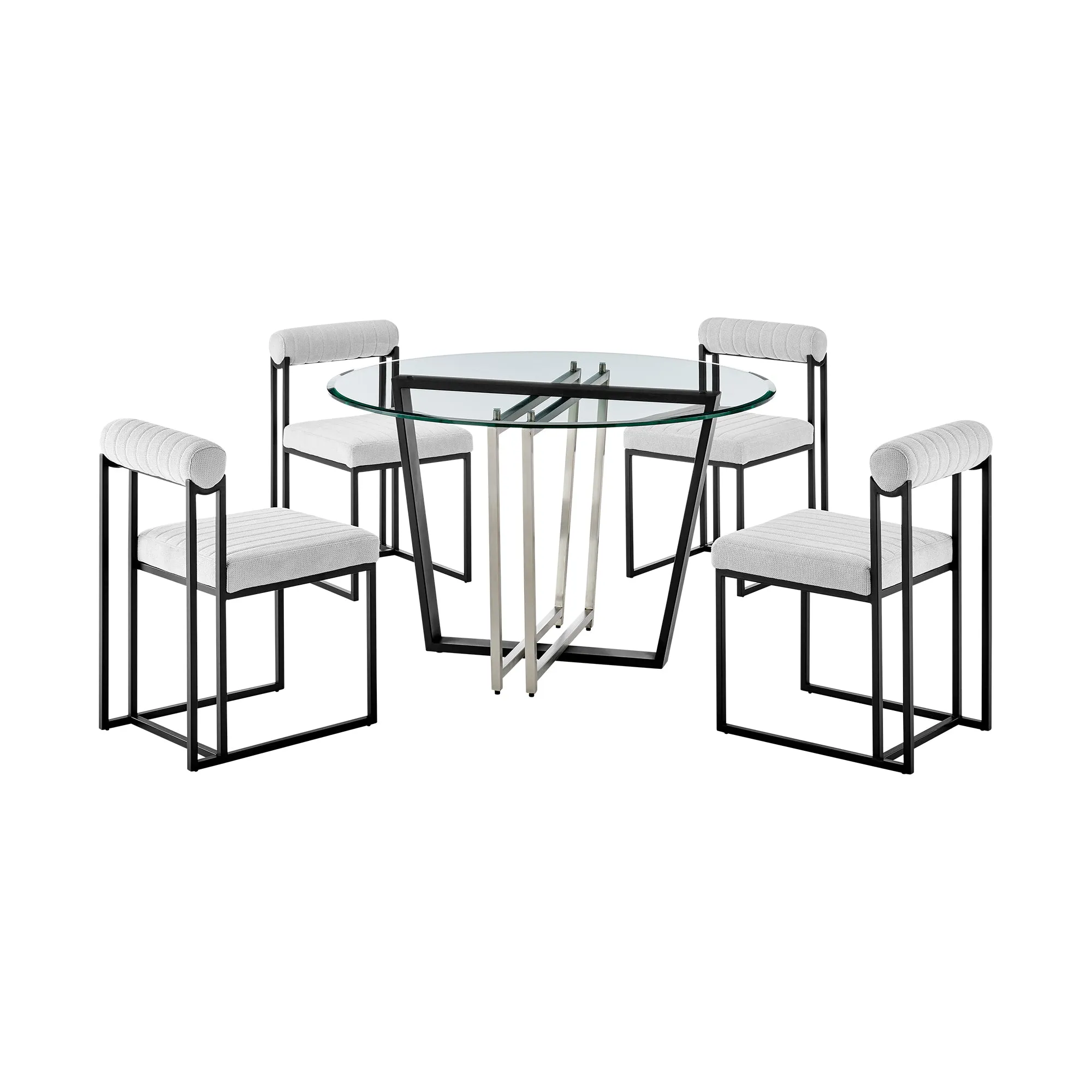 Devi Anastasia 5 Piece Dining Table Set