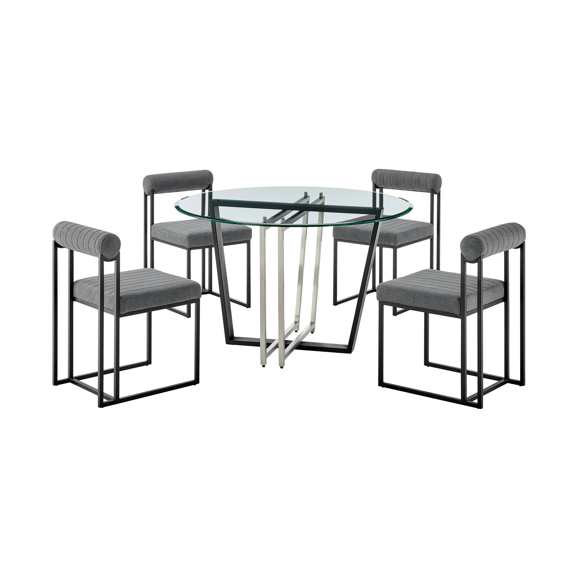 Devi Anastasia 5 Piece Dining Table Set