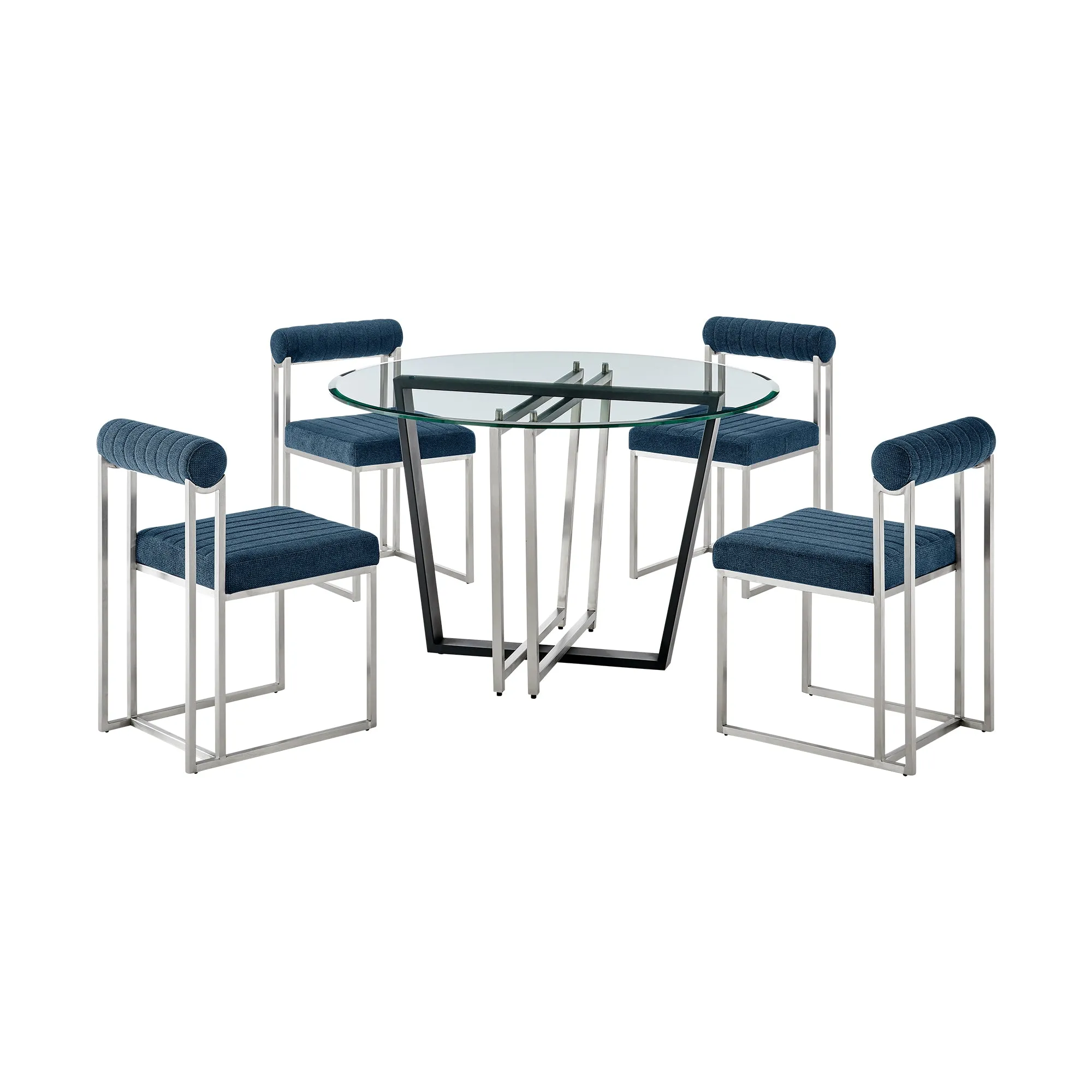 Devi Anastasia 5 Piece Dining Table Set