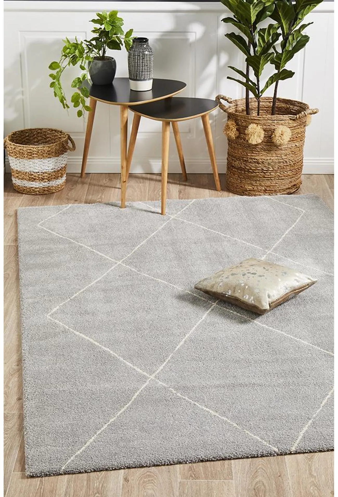 Domayne Rug Silver