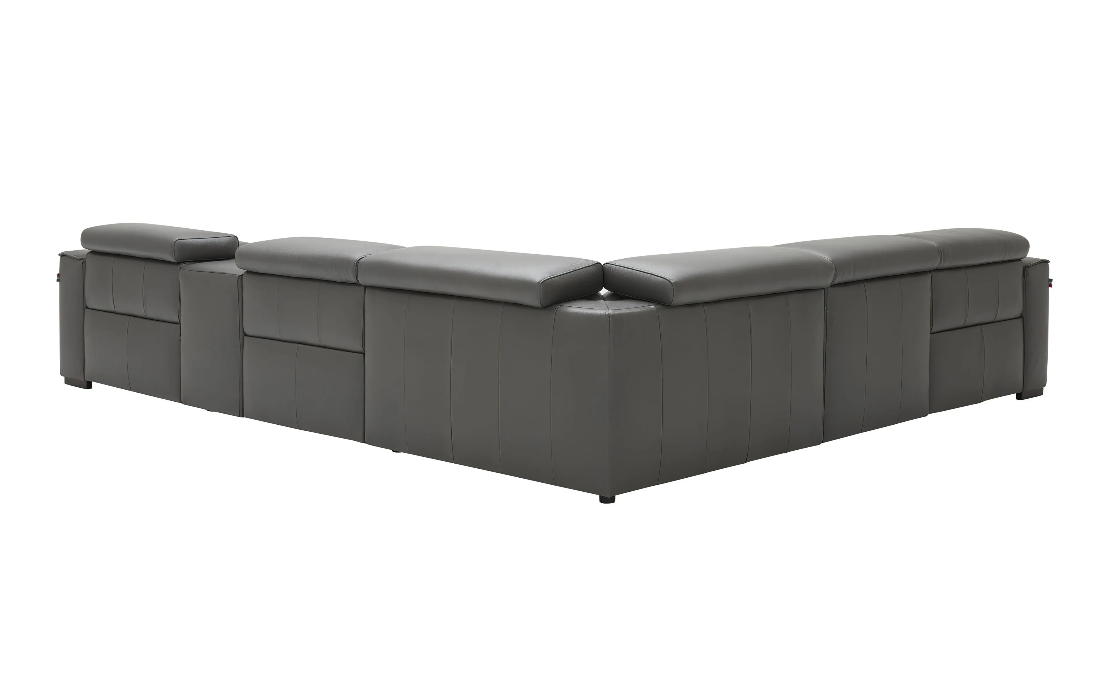 Fabric Birt Sectional Sofa With Recliners