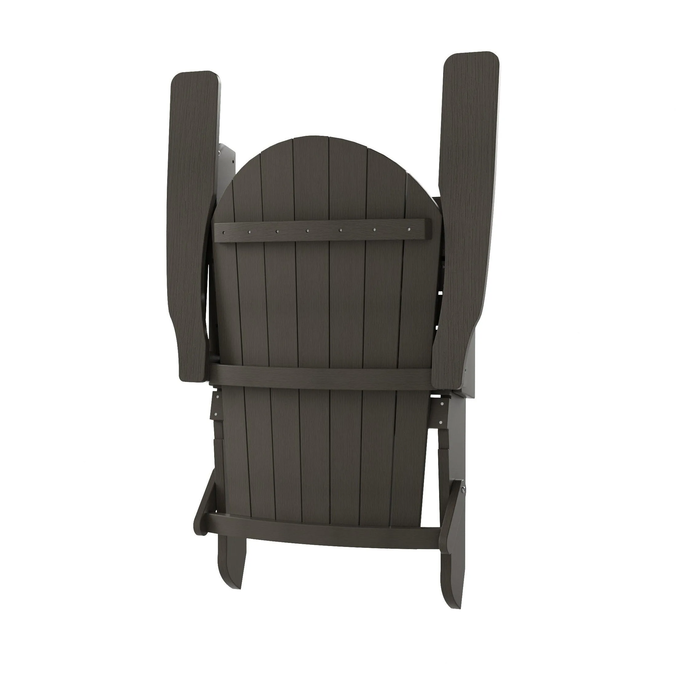 Florence 7-Piece HIPS Folding Adirondack Chair with Coffee Table and Side Table Set