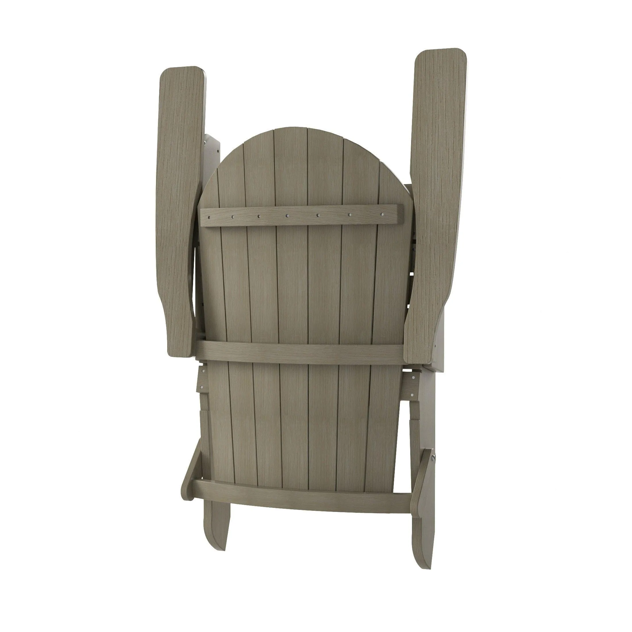 Florence 7-Piece HIPS Folding Adirondack Chair with Coffee Table and Side Table Set