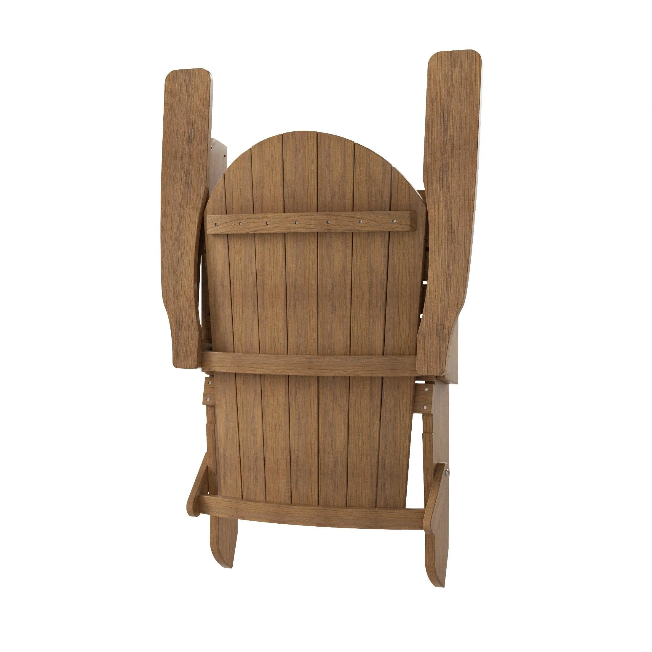 Florence 7-Piece HIPS Folding Adirondack Chair with Coffee Table and Side Table Set