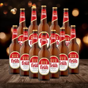 Früh Kölsch German Lager 500ml Bottles - 4.8% ABV (12 Pack)