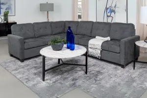 Georgina 4-piece Upholstered Modular Sectional Steel Grey 551701-SET