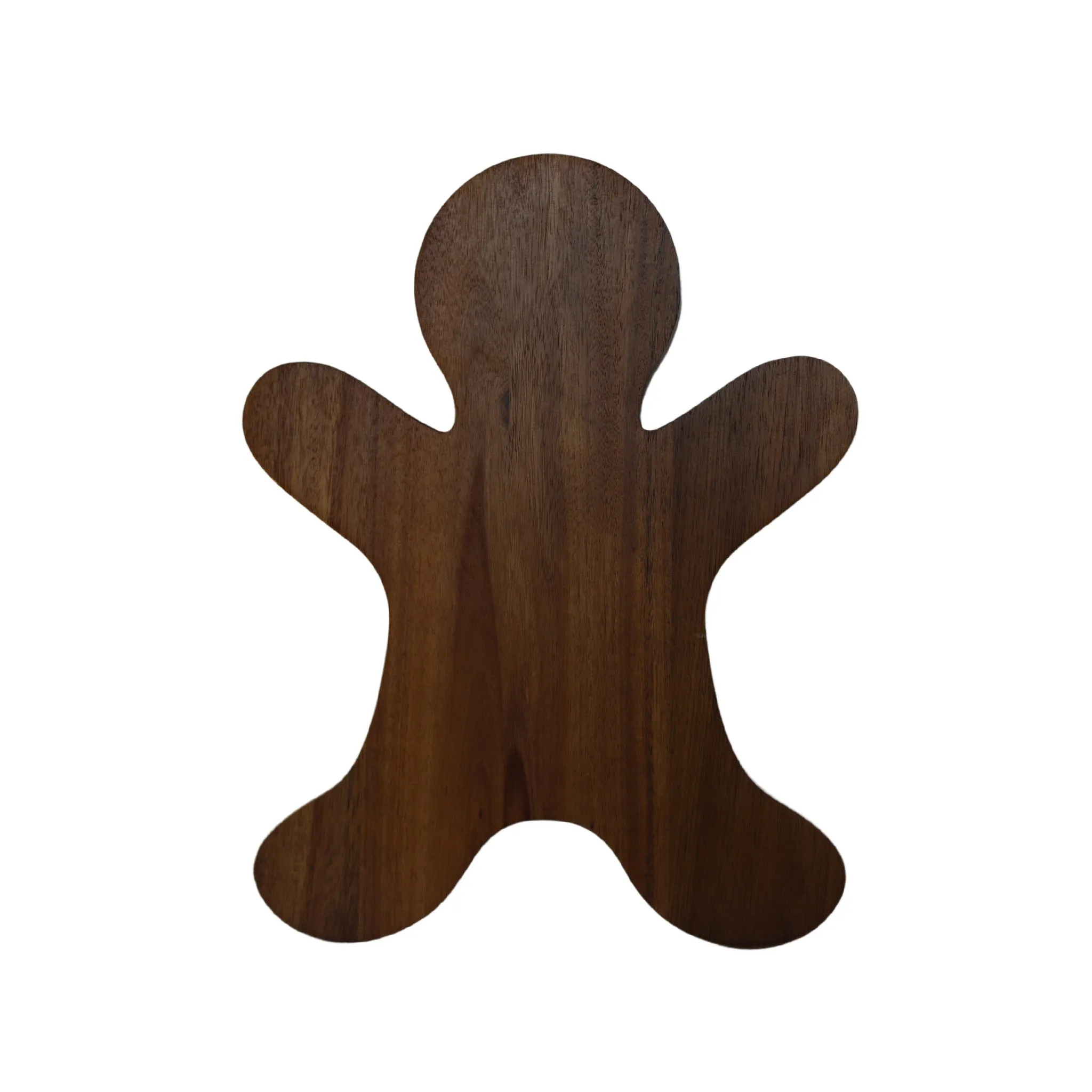 Gingerbread Man Acacia Wood Board - 15" x 11.5"