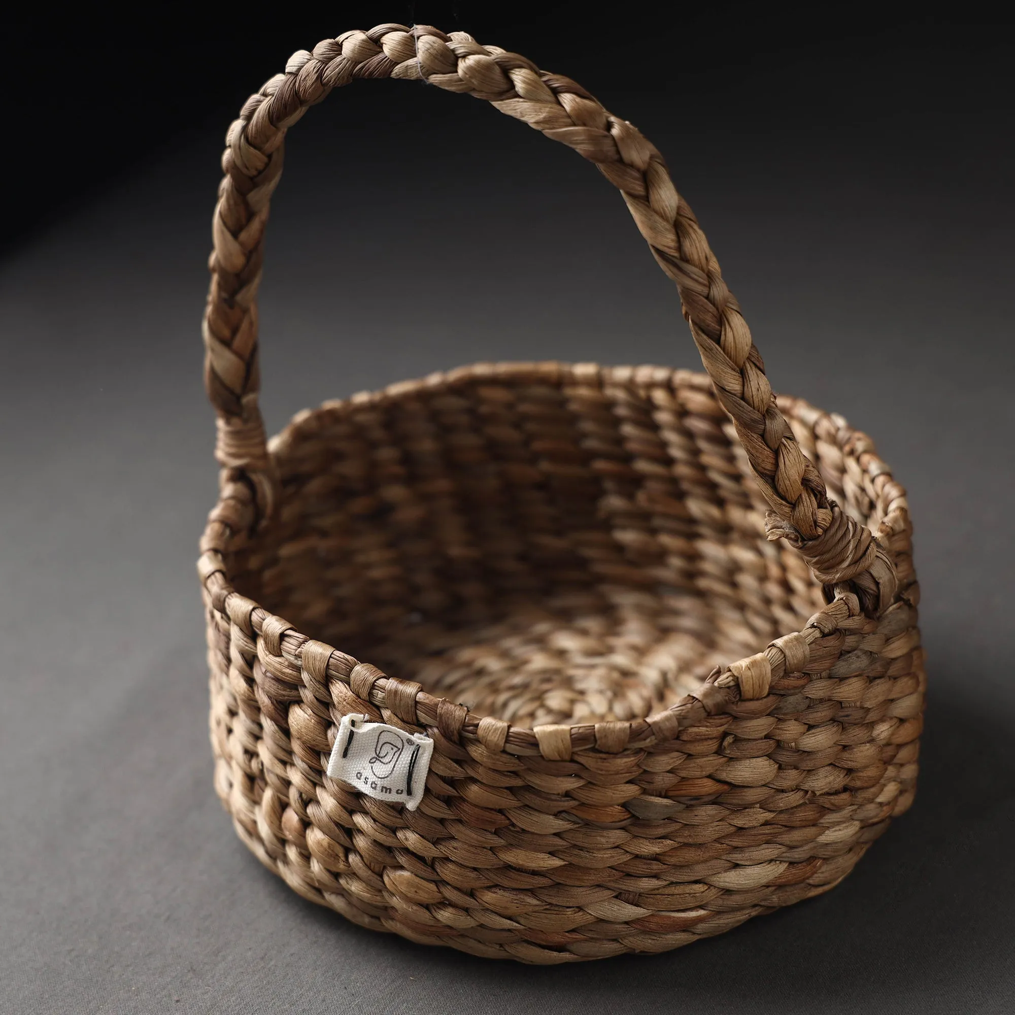 Handcrafted Organic Water Hyacinth Essential Basket