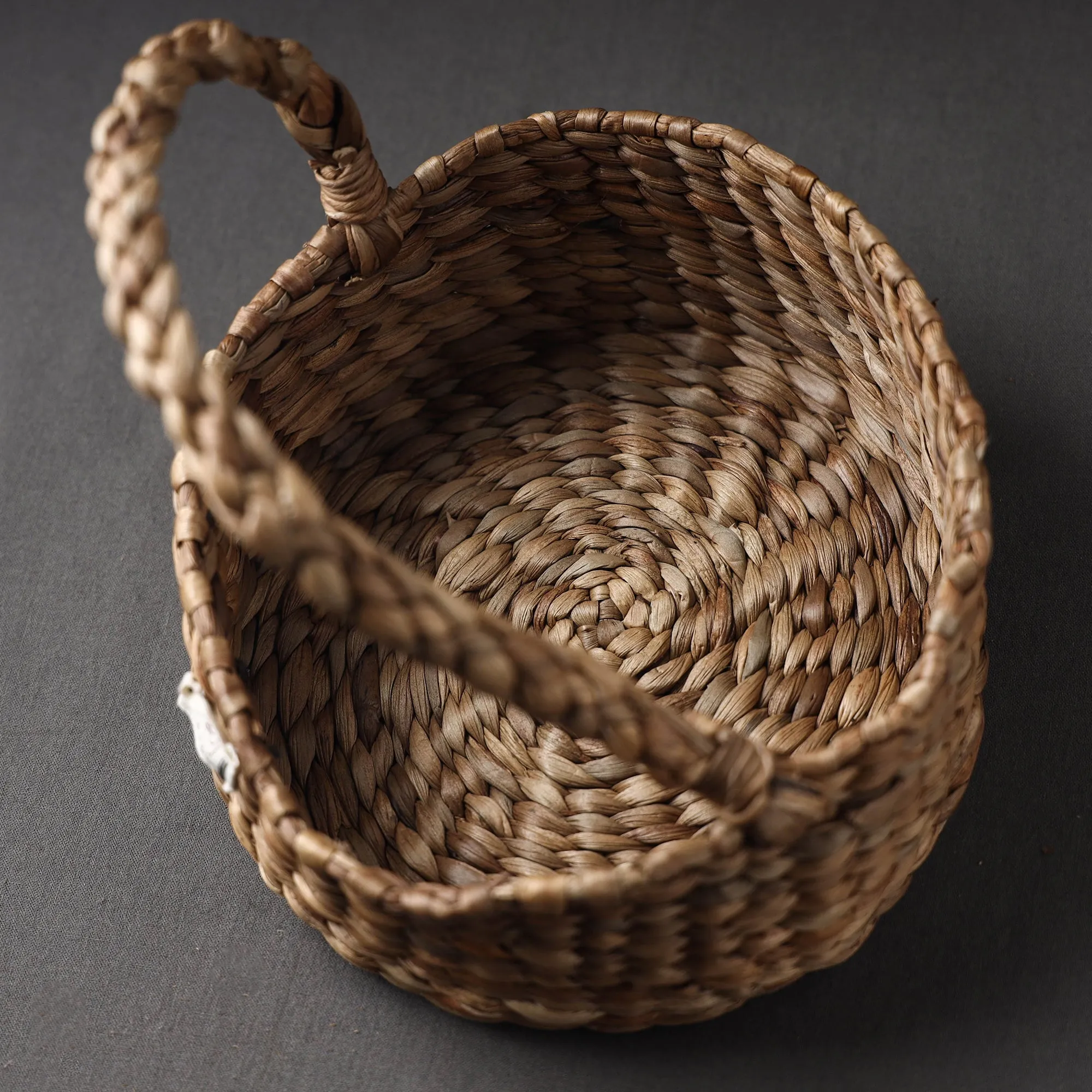 Handcrafted Organic Water Hyacinth Essential Basket