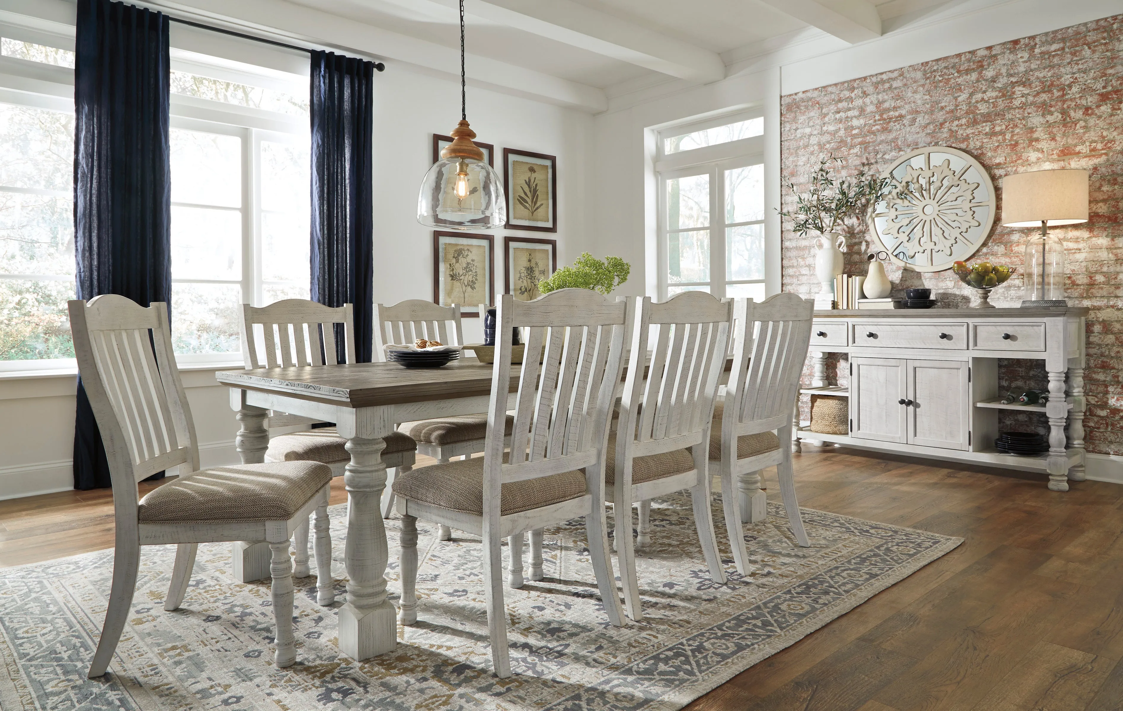 Havalance Dining Table and 6 Chairs