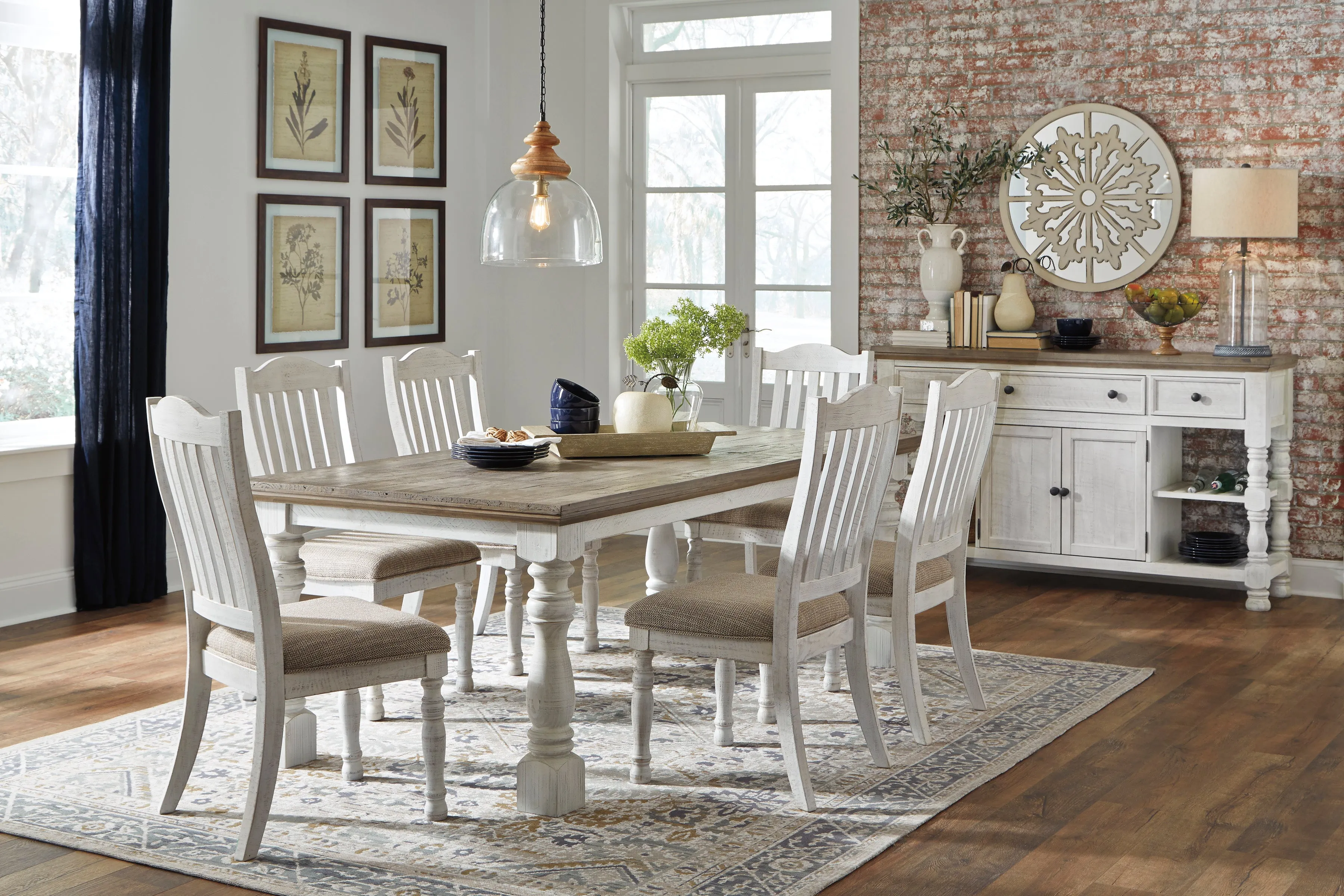 Havalance Dining Table and 6 Chairs