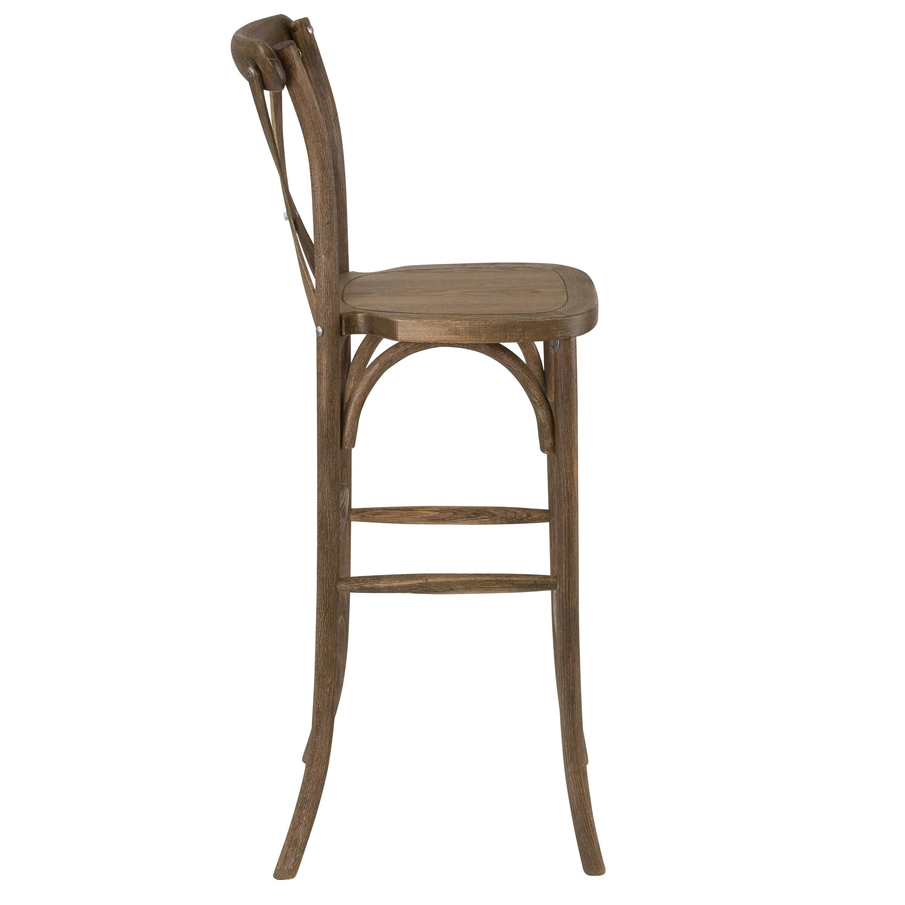 HERCULES Series Wood Cross Back Barstool