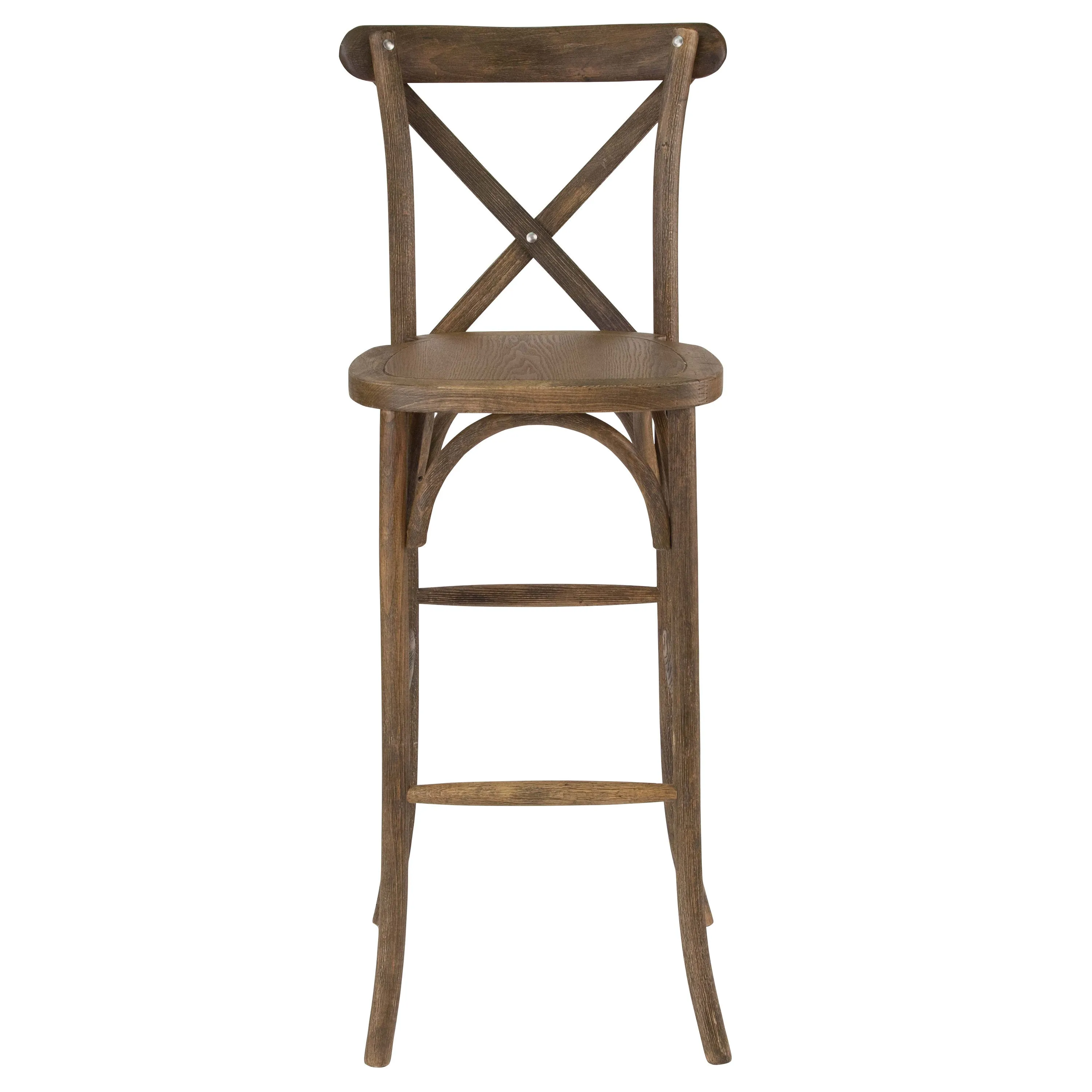 HERCULES Series Wood Cross Back Barstool